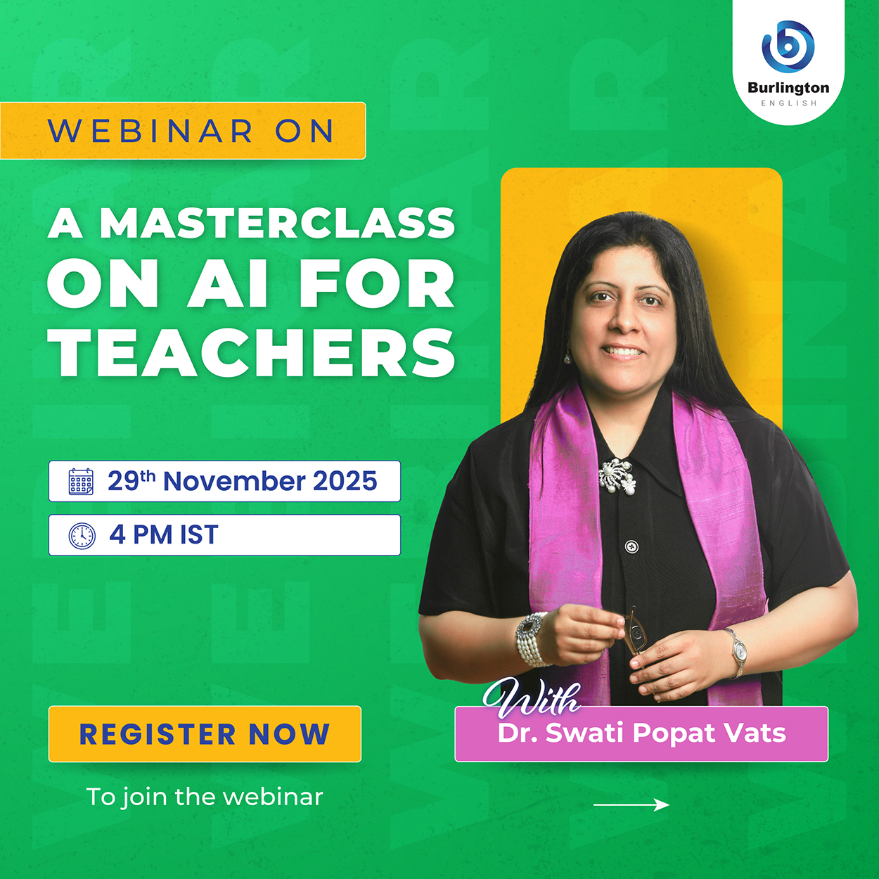 A Masterclass on AI for Teachers